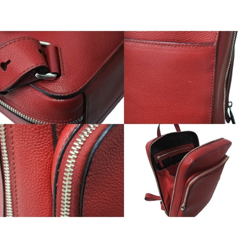 Prada Rucksack Backpack Leather Red - image 8